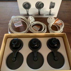 Nest cameras, 3 pack